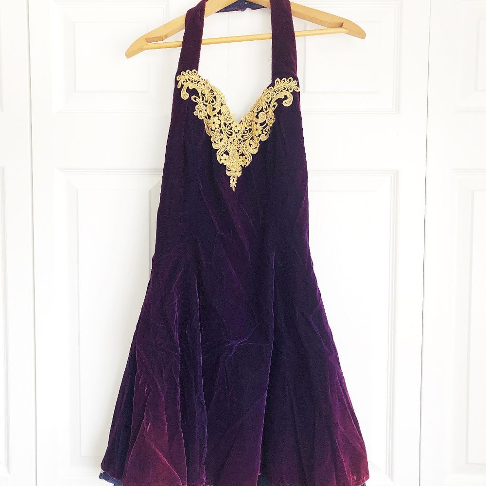 Vintage | Purple Velvet Dress